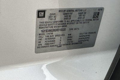 2016 Cadillac Escalade RWD Standard