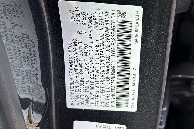 2022 Honda Civic Sedan Sport CVT