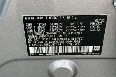 2020 Honda HR-V EX 2WD CVT