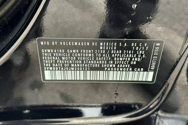 2018 Volkswagen Jetta 1.4T Wolfsburg Edition Auto