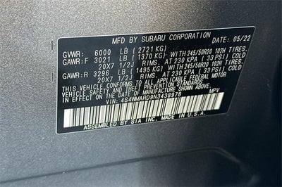 2022 Subaru Ascent Touring 7-Passenger