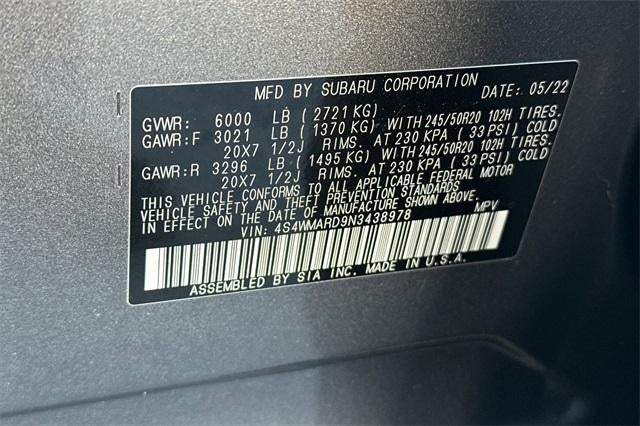 2022 Subaru Ascent Touring 7-Passenger