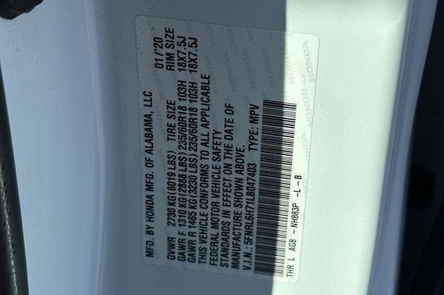 2020 Honda Odyssey EX-L Auto