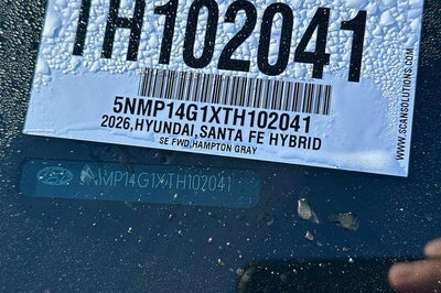 2026 Hyundai SANTA FE HYBRID SE FWD