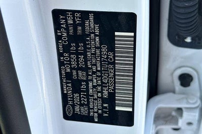 2026 Hyundai ELANTRA SE Sedan