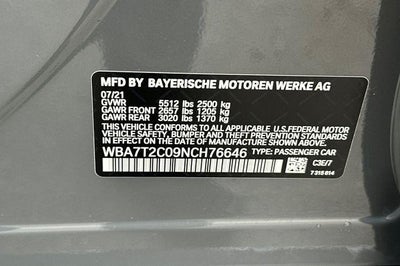 2022 BMW 740i Sedan