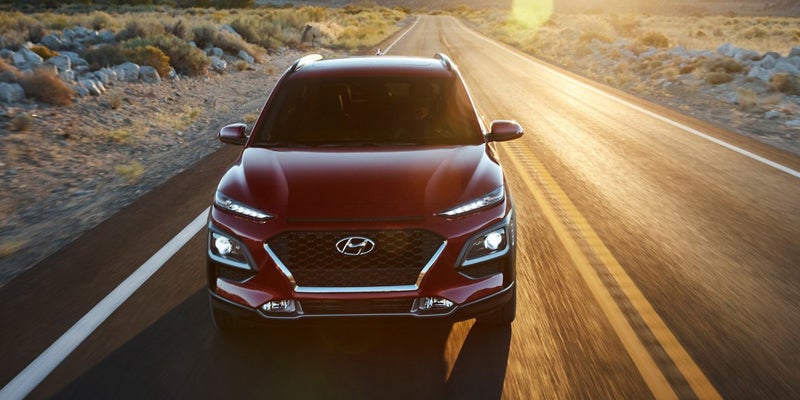 2021 Hyundai Kona on road