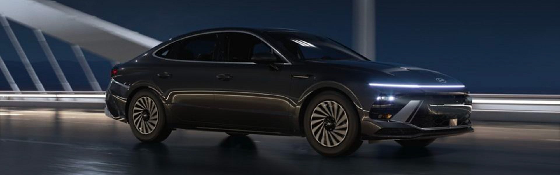 A Hyundai sonata on road