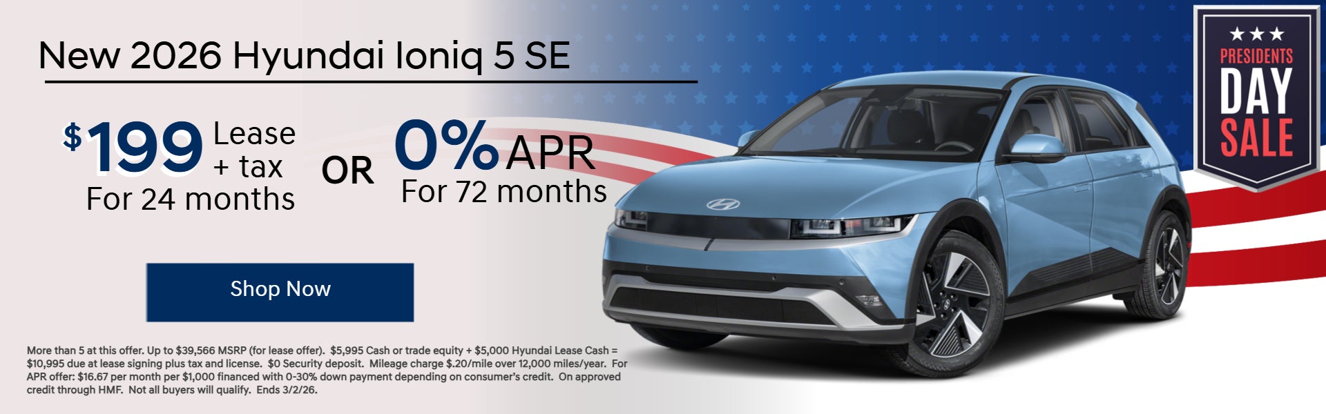 Blue IONIQ 5 SEL ON WINTER THEME 